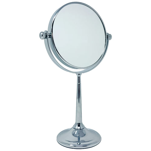 Famego 7x Magnification Small Chrome Pedestal Mirror