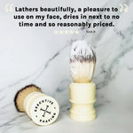 Executive Shaving Medium Synthetic Shaving Brush with Cream Handle Customer Review