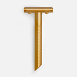 Giesen & Forsthoff ZÓE Matte Gold Plated Closed Comb Safety Razor