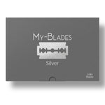 My-Blades Silver Safety Razor Blades x100