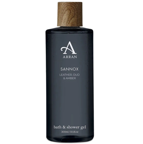 Arran Sannox Leather, Amber & Oud Bath & Shower Gel 300ml