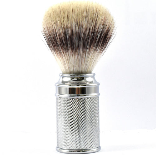 MÜHLE Traditional Synthetic Shaving Brush with Chrome Plated Handle