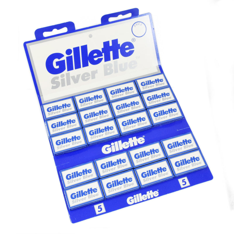 Gillette Silver Blue Safety Razor Blades Trade Pack x 100