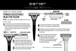 Parker InjRzr Adjustable Injector Single Edge Razor