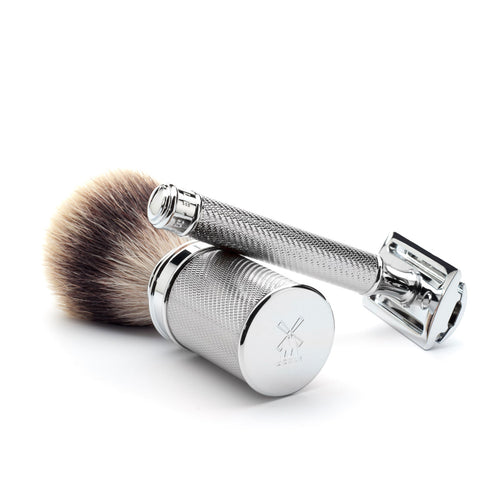 MÜHLE R89 Safety Razor & Synthetic Shaving Brush