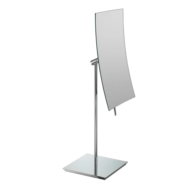 Famego 3x Magnification Chrome Rectangular Pedestal Mirror