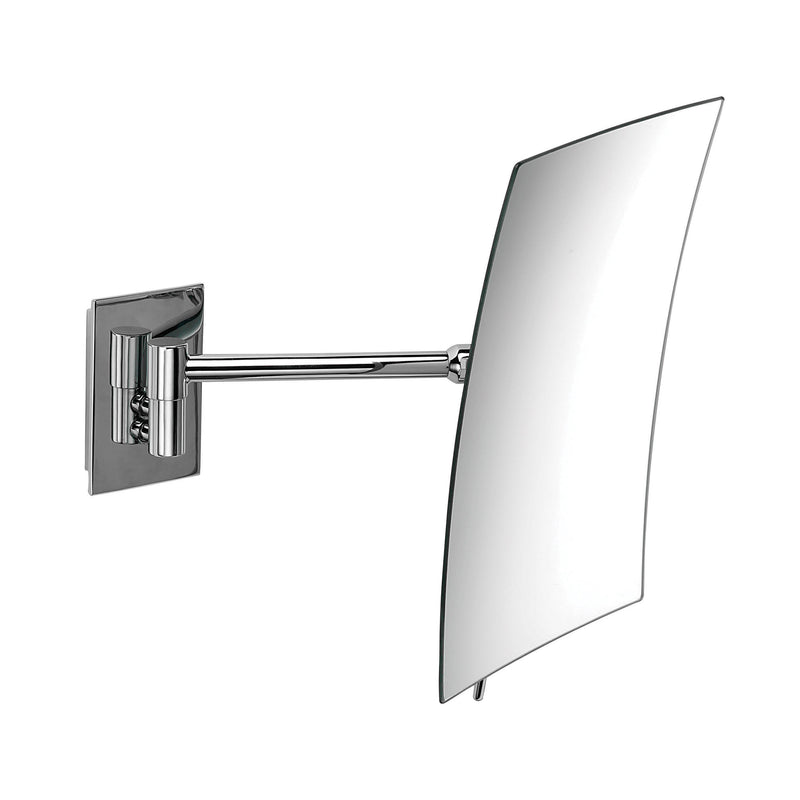 Famego 3x Magnification Chrome Rectangular Wall Mounted Mirror