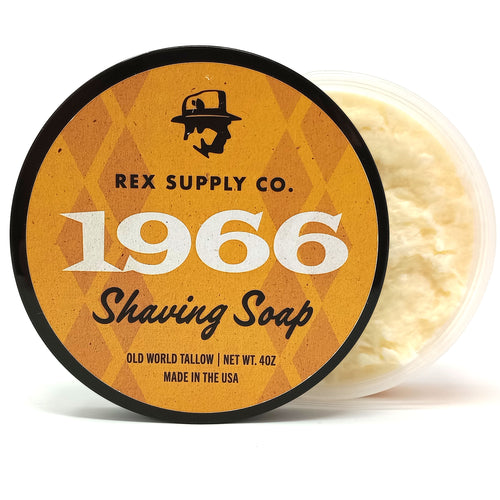 Rex Razors 1966 shaving soap open view