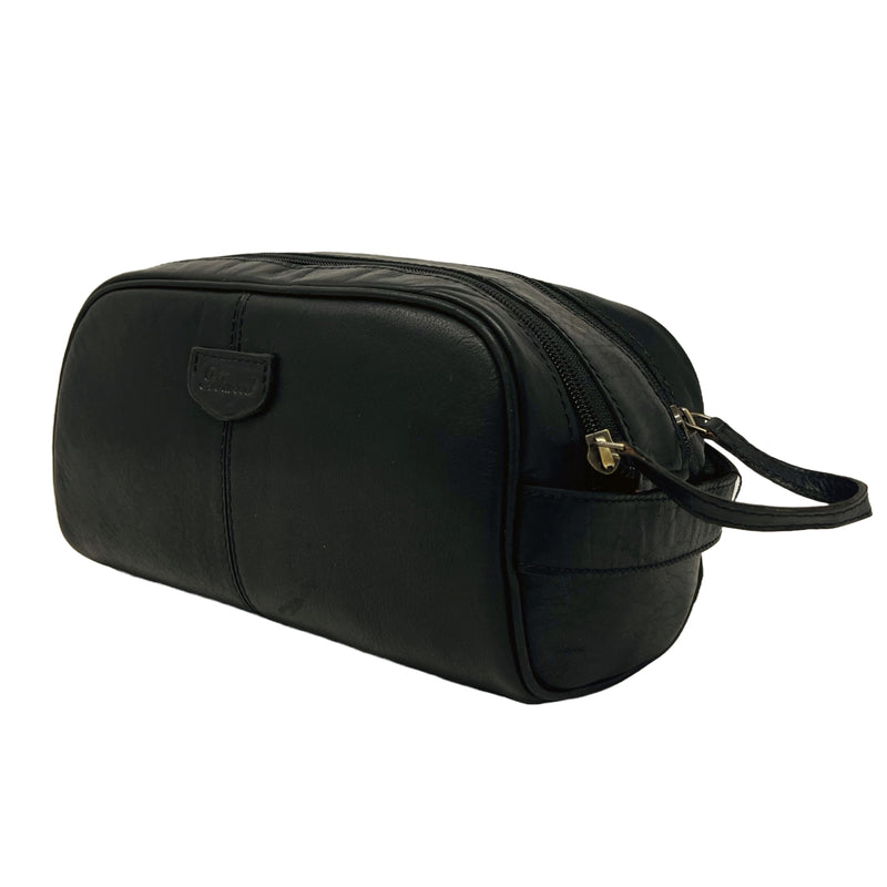 Ashwood Leather Tilbury Dual Zip Wash Bag