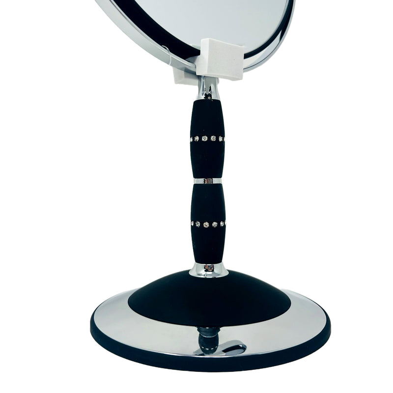 Famego 7x Magnification Black and Chrome Pedestal Mirror Base
