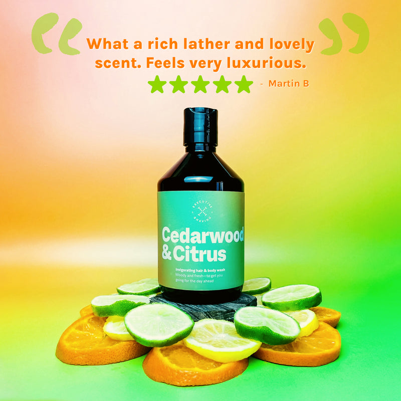 Executive Shaving Cedarwood & Citrus Hair & Body Wash Customer Review