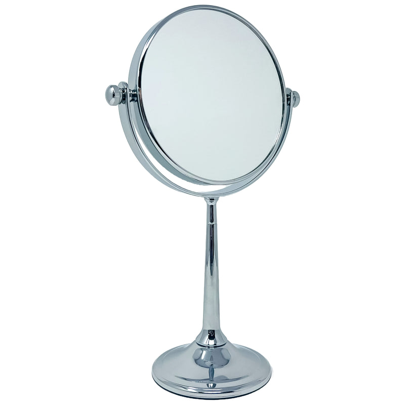 Famego 7x Magnification Small Chrome Pedestal Mirror