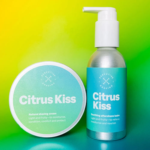 Executive Shaving Citrus Kiss Shaving Cream & Aftershave Balm Set