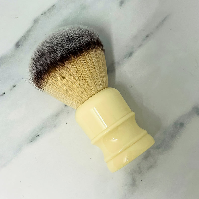 Executive Shaving Large Jock Synthetic Shaving Brush with Cream Handle