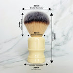 Executive Shaving Medium Synthetic Shaving Brush with Cream Handle