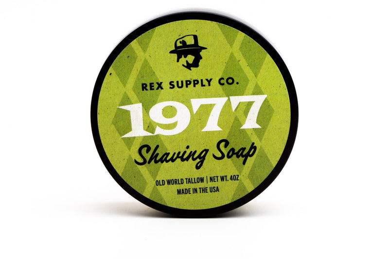 Rex 1977 shaving soap lid view