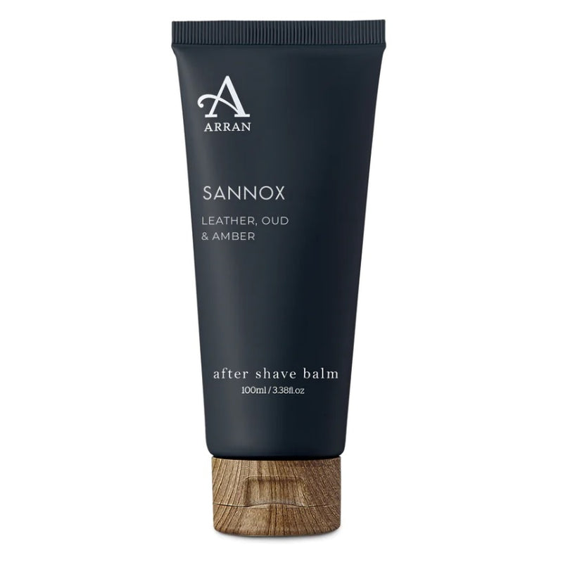 Arran Sannox Leather, Amber & Oud After Shave Balm 100ml