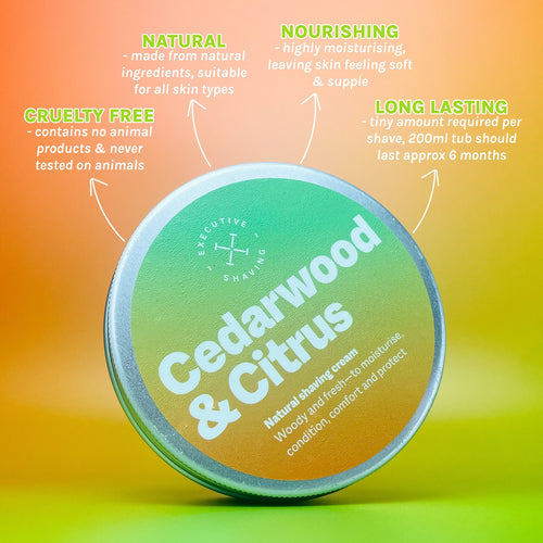 Executive Shaving Cedarwood & Citrus Shaving Cream Benefits