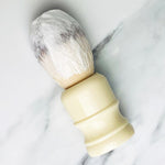 Executive Shaving Medium Synthetic Shaving Brush with Cream Handle Loaded with Shaving Cream