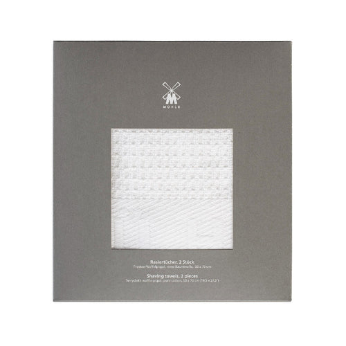 MÜHLE Waffle Pique Shaving Towels Packaging