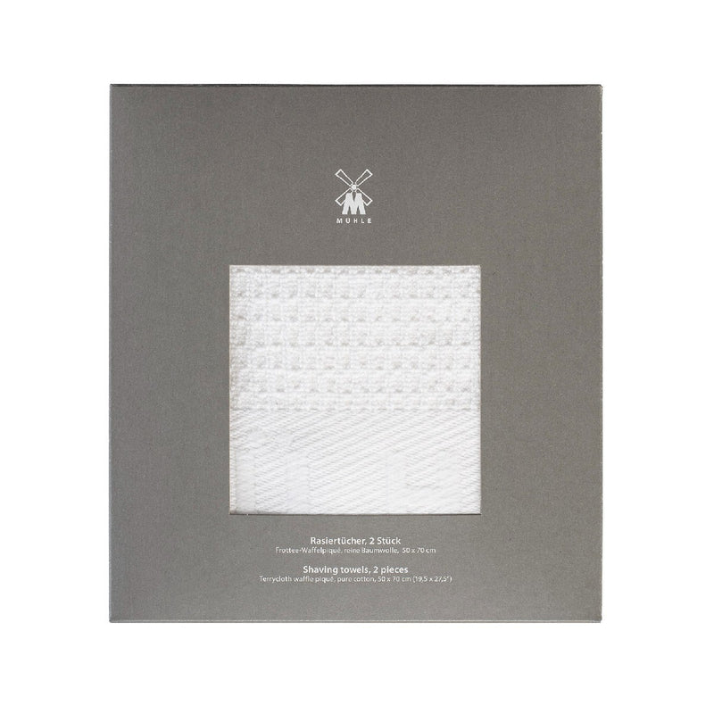 MÜHLE Waffle Pique Shaving Towels Packaging