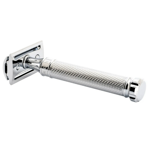 MÜHLE R89 Twist Closed Comb Safety Razor Side View