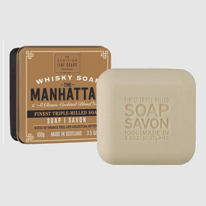 Scottish Fine Soaps The Manhattan Soap in a Tin Unboxed