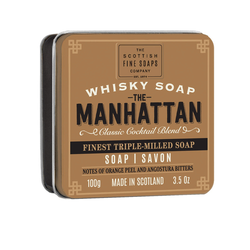 Scottish Fine Soaps The Manhattan Soap in a Tin 100g