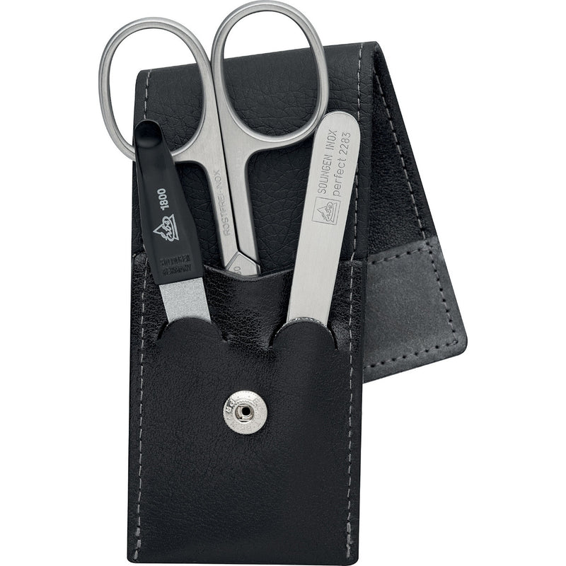 Becker of Germany 3 Piece Manicure Set In Leather Case