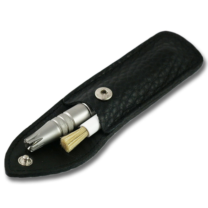 Dovo of Solingen Klipette Nose And Ear Hair Trimmer in Leather Case