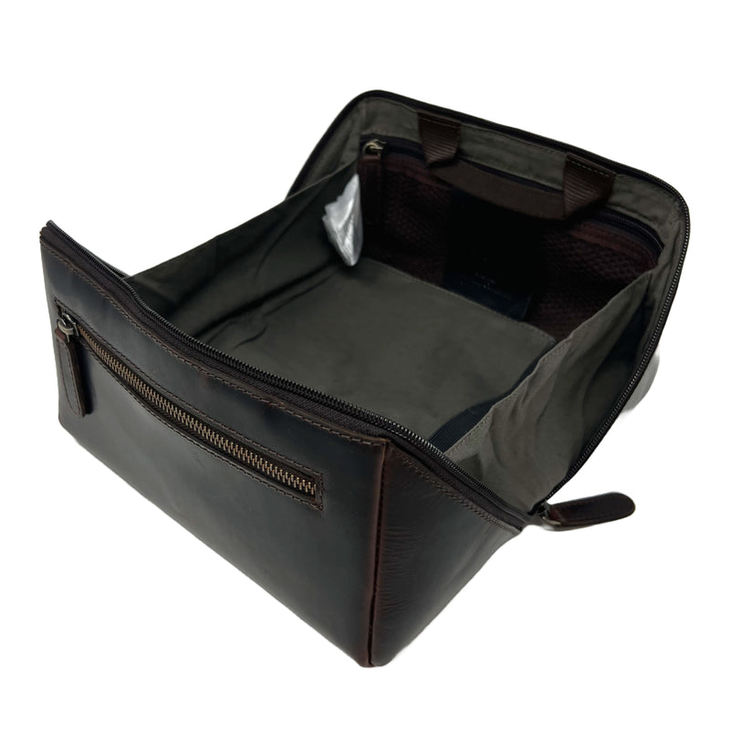 Ashwood Leather Kensington Toiletries Kit Bag