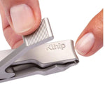 Klhip Ultimate Stainless Steel Nail Clippers in Use
