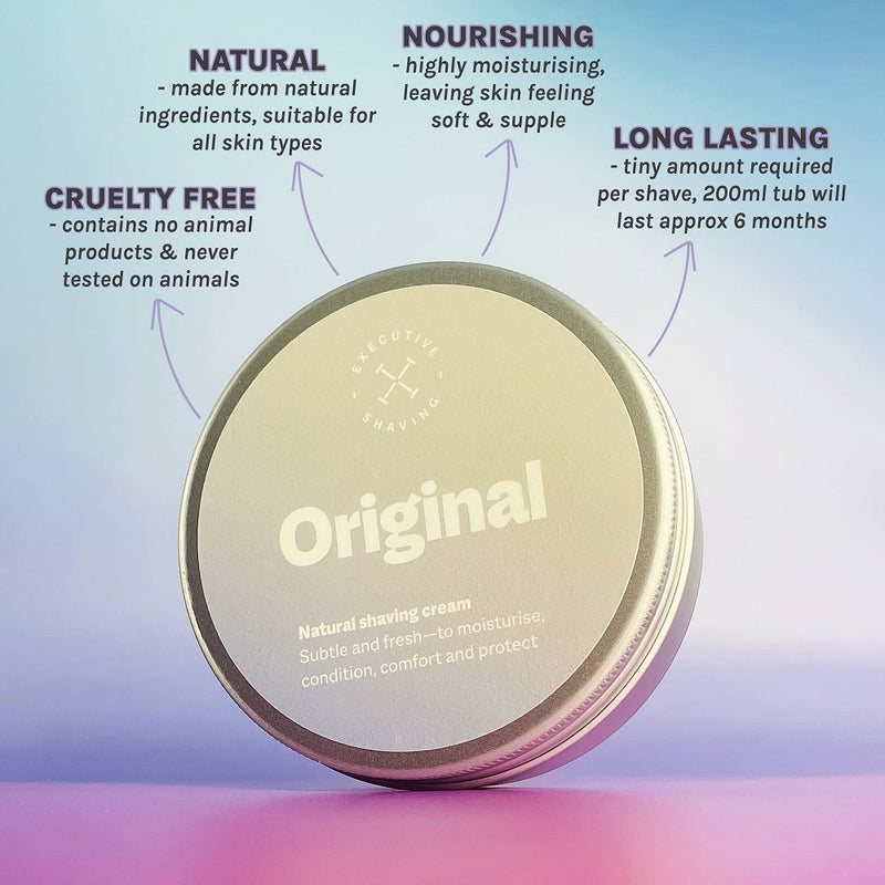 Executive Shaving Original Shaving Cream Features
