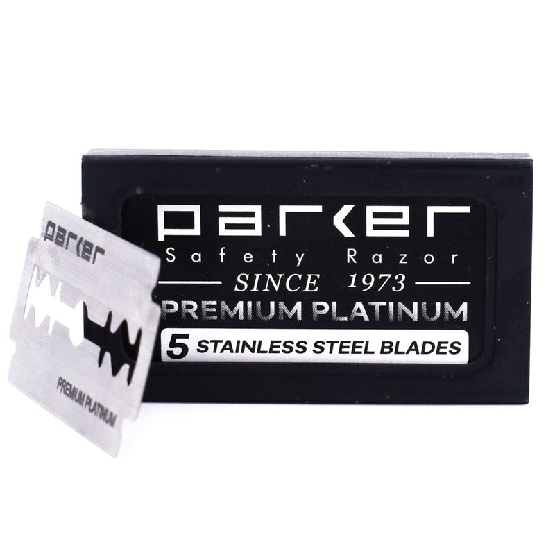 Parker Premium Platinum Safety Razor Blades x5