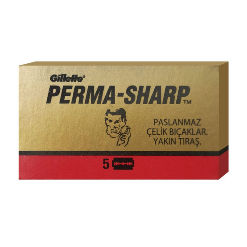 Gillette Perma-Sharp Safety Razor Blades (x5)