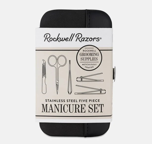 Rockwell Razor Stainless Steel 5 Piece Manicure Set Sleeve