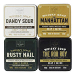 Scottish Fine Soaps Complete Whisky Cocktail Soaps in a Tin Collection