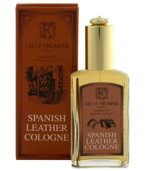 Geo F Trumper Spanish Leather Cologne in 50ml Atomiser Bottle